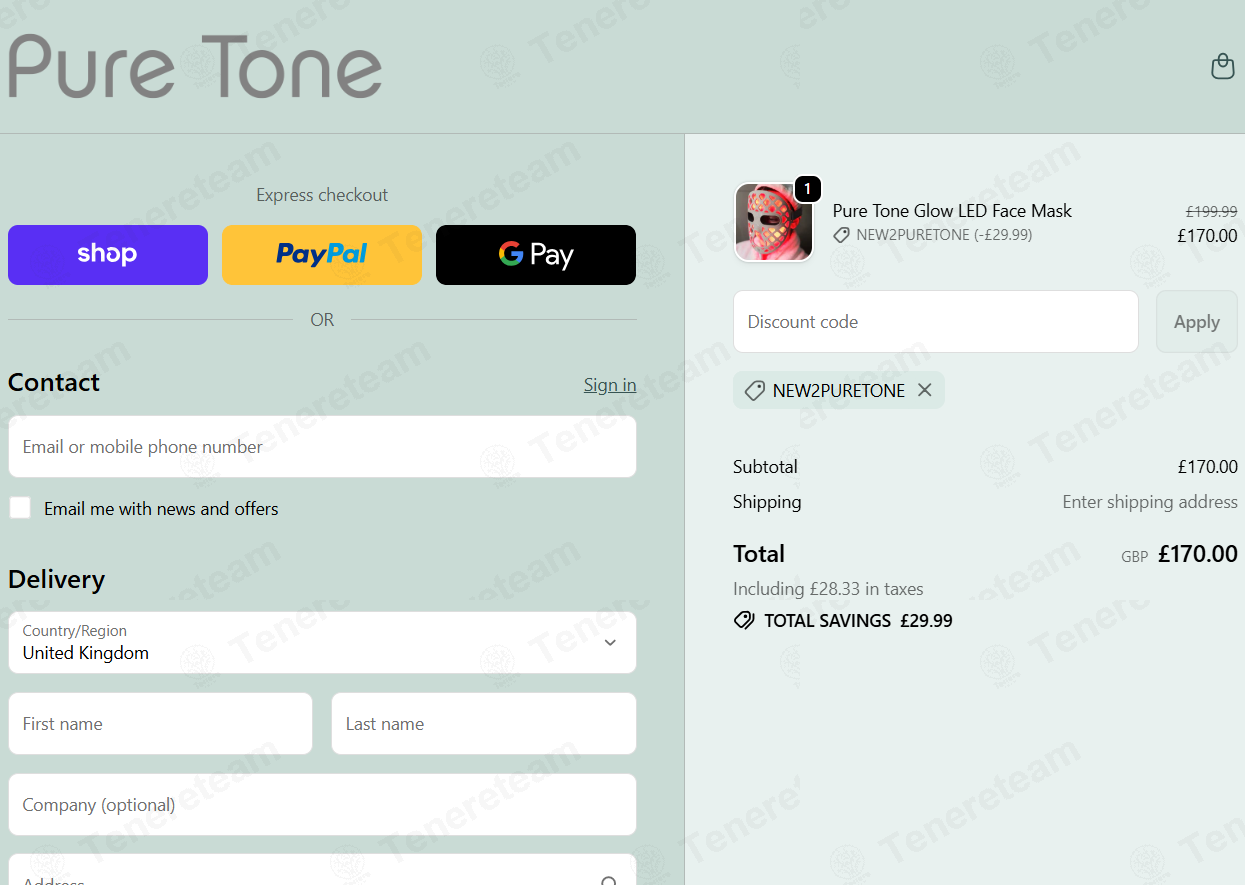 Puretone Aesthetics apply coupon code
