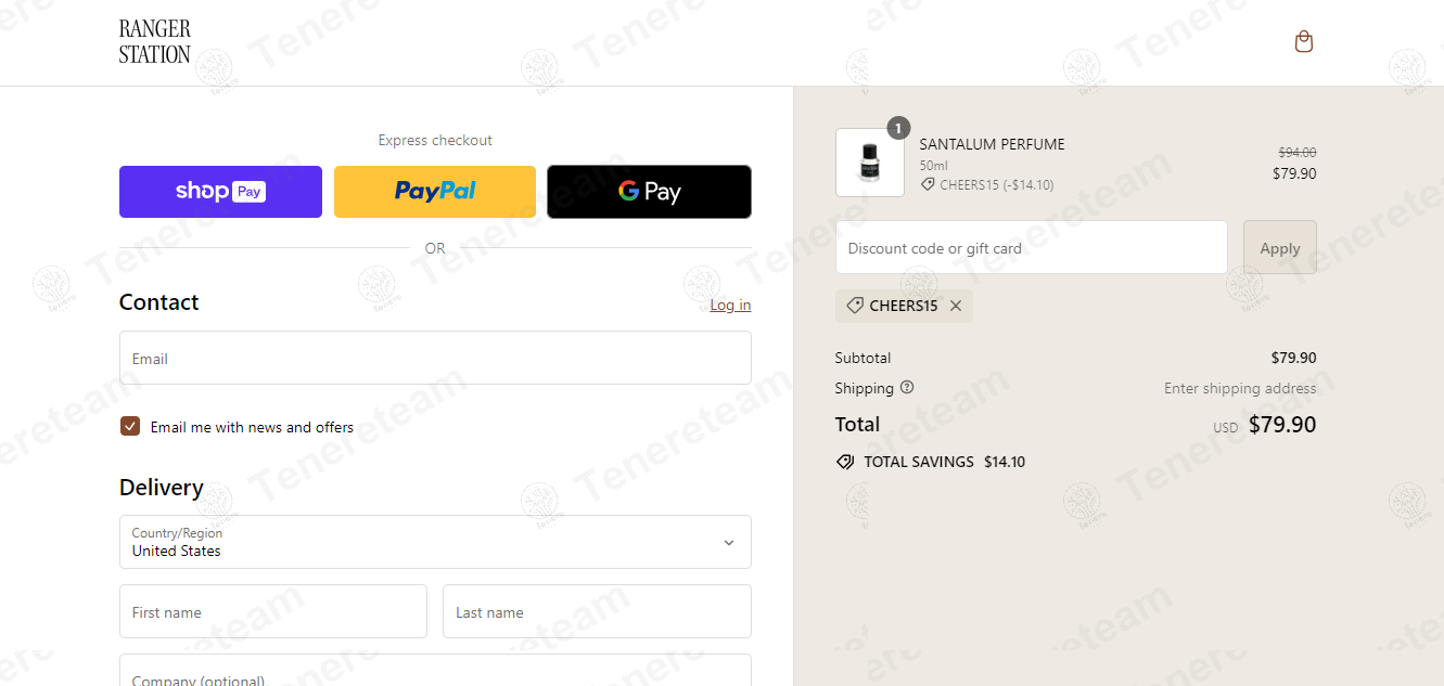 Ranger Station apply coupon code
