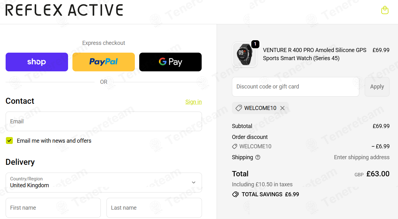 Reflex-active apply coupon code