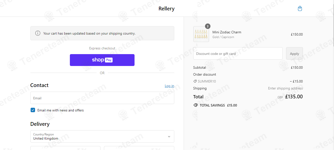 Rellery apply coupon code