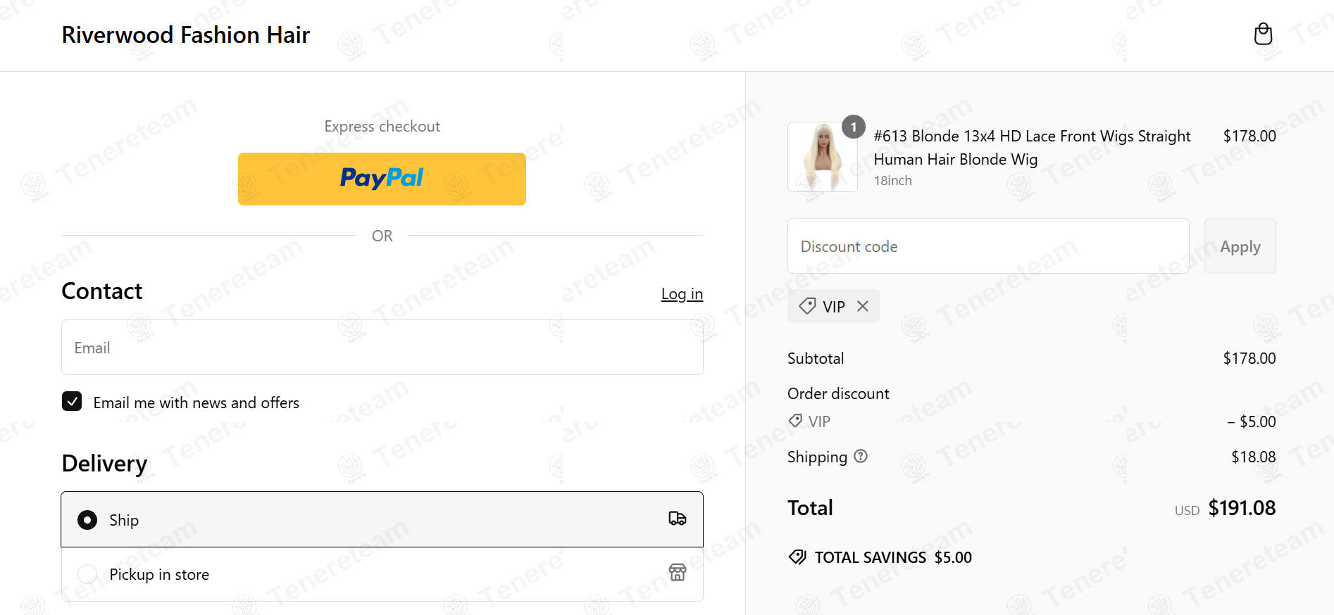 Riverwood Fashion apply coupon code