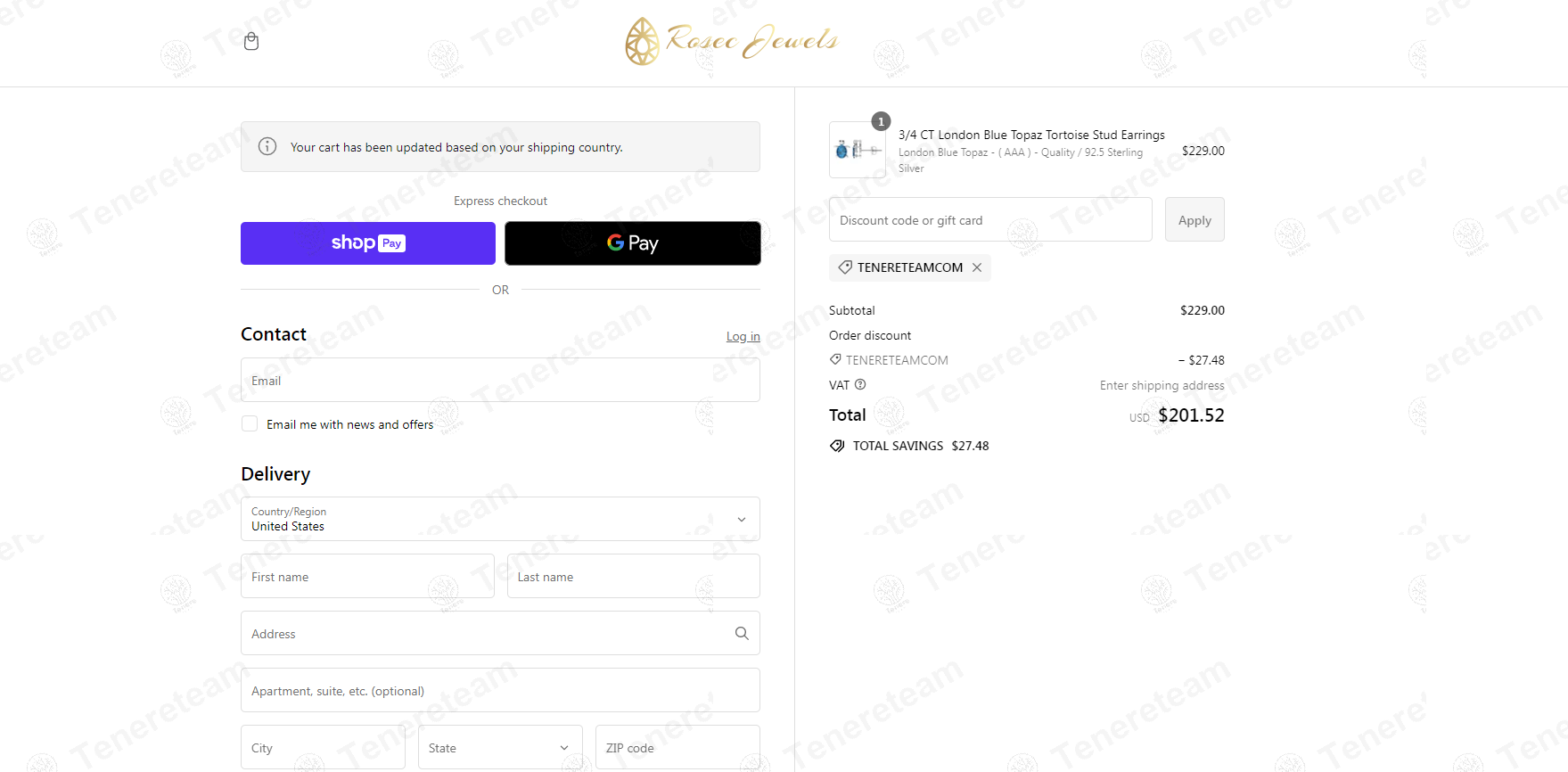 Rosec Jewels apply coupon code