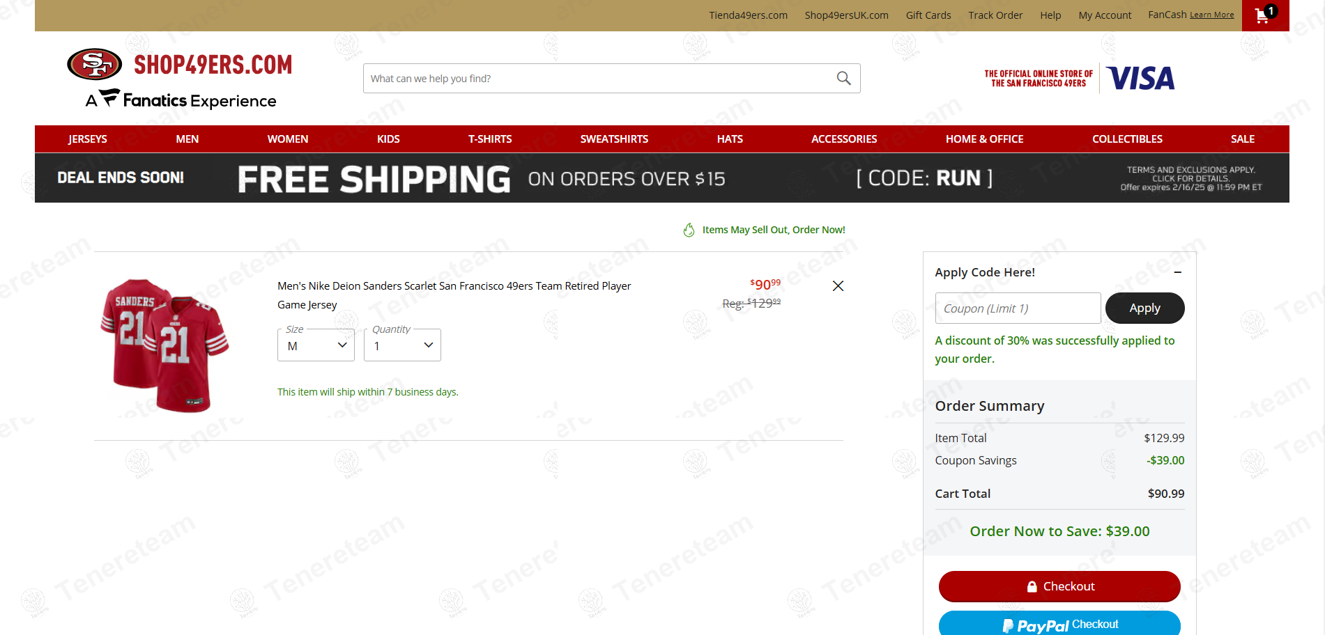 Shop 49ers apply coupon code