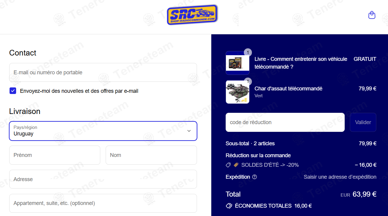 Shop Radiocommande apply coupon code