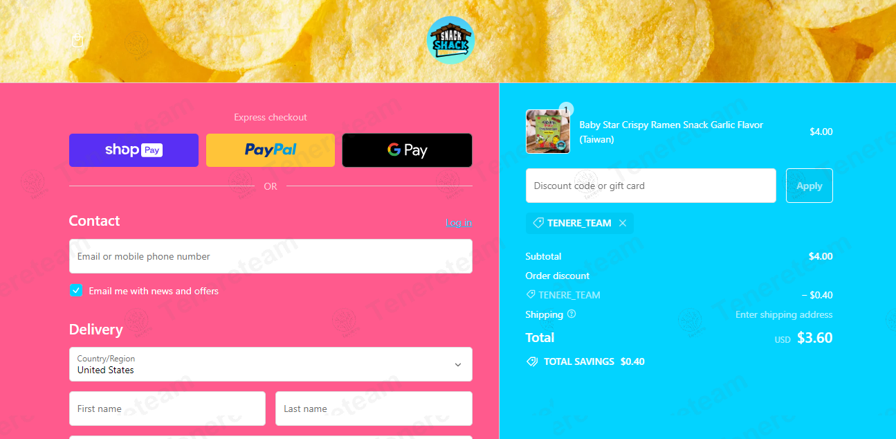 Snack Shack Drive Thru apply coupon code