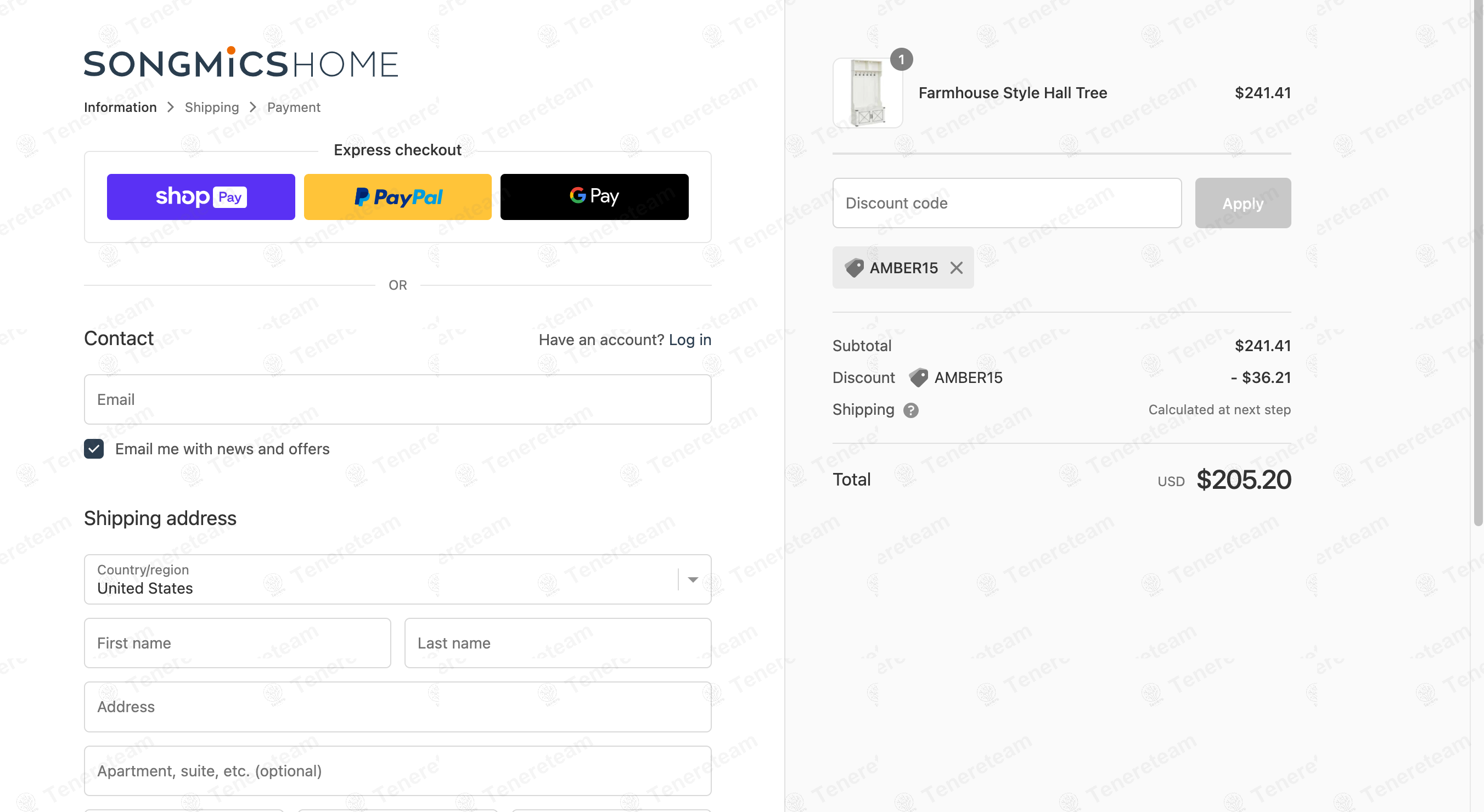 Songmics apply coupon code