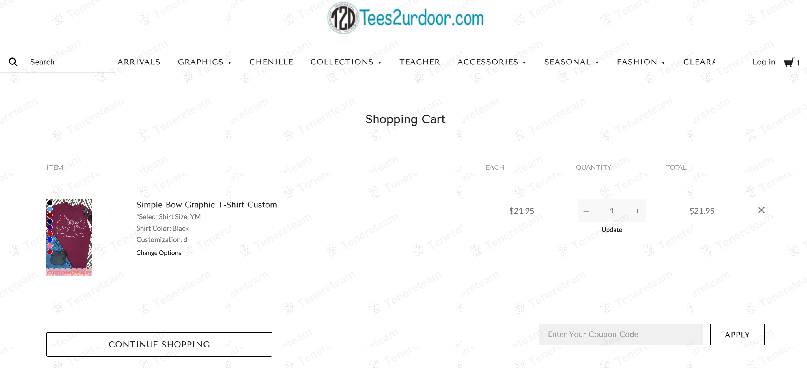 Tees 2 Ur Door apply coupon code