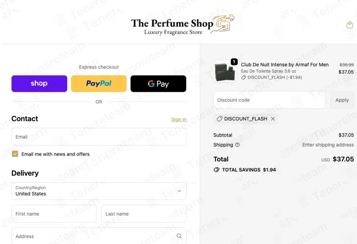 The Perfume Shop USA apply coupon code