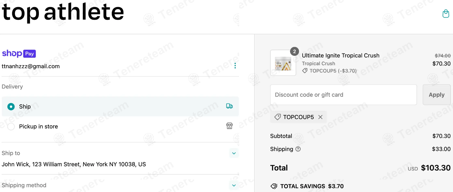 Top Athlete AU apply coupon code