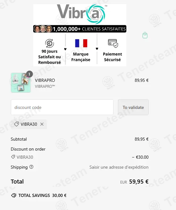 Vibra France apply coupon code