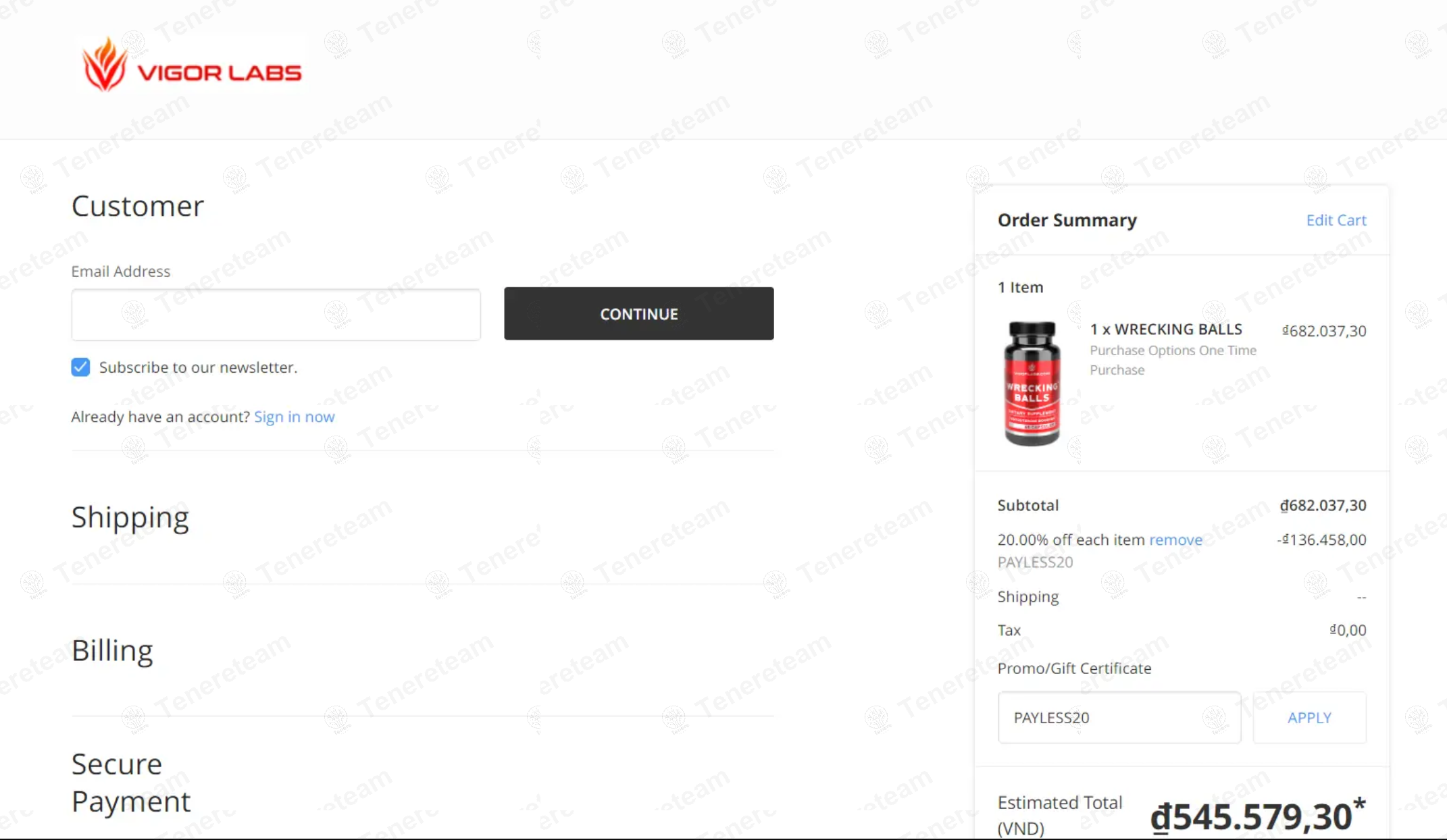 Vigor Labs apply coupon code