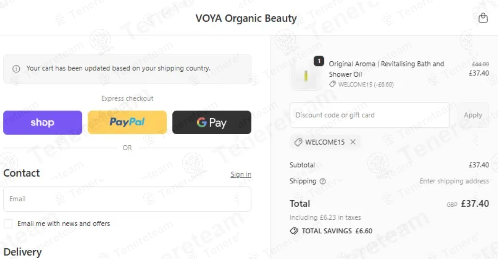 Voya.ie apply coupon code
