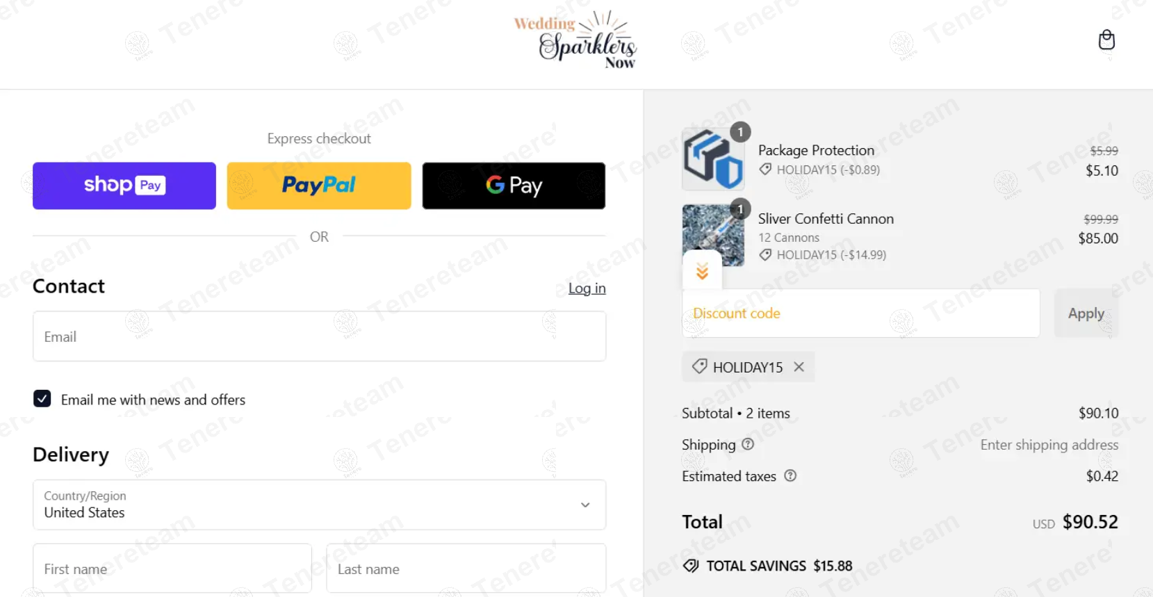 Wedding Sparklers Now apply coupon code
