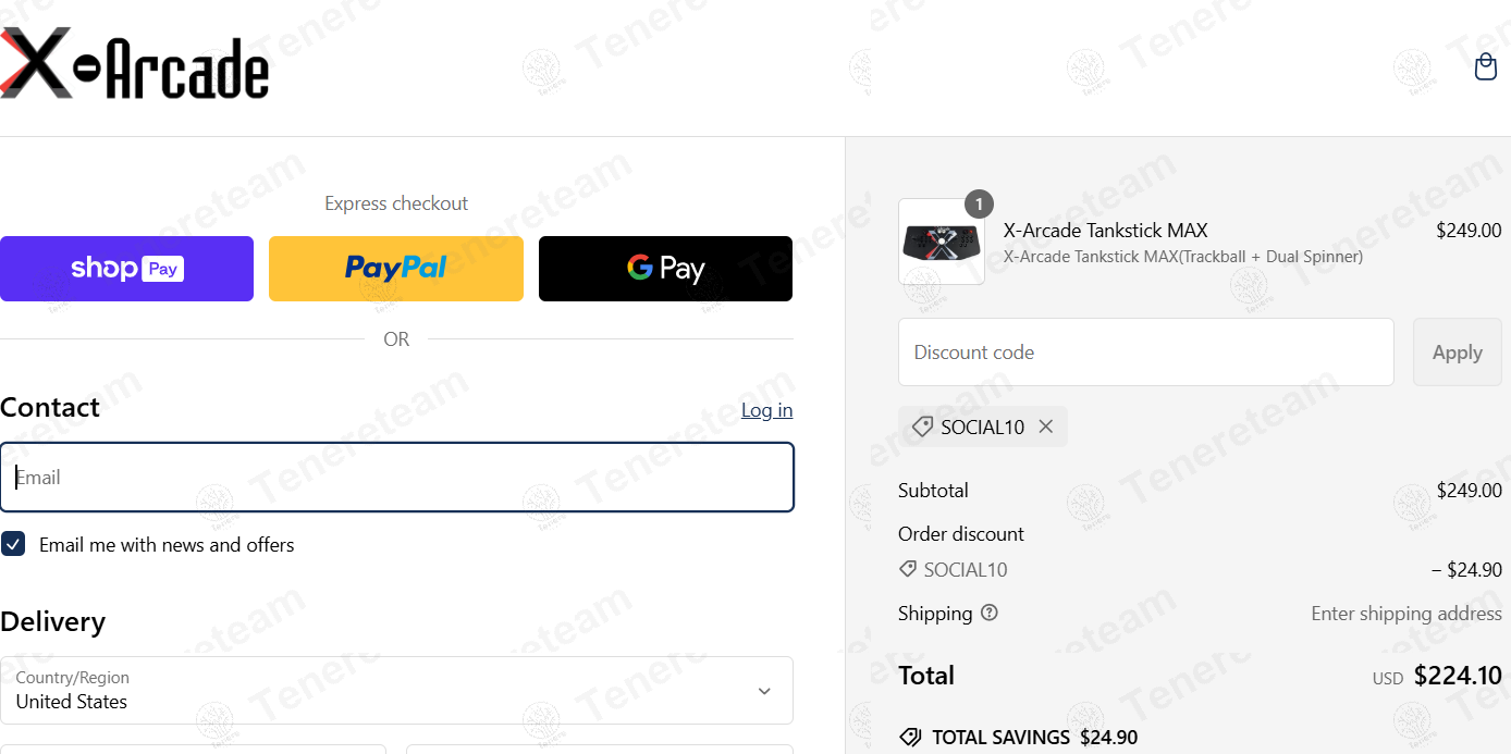 X-Arcade apply coupon code
