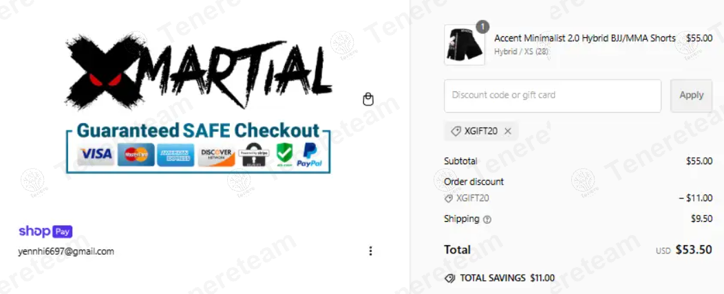 Xmartial apply coupon code