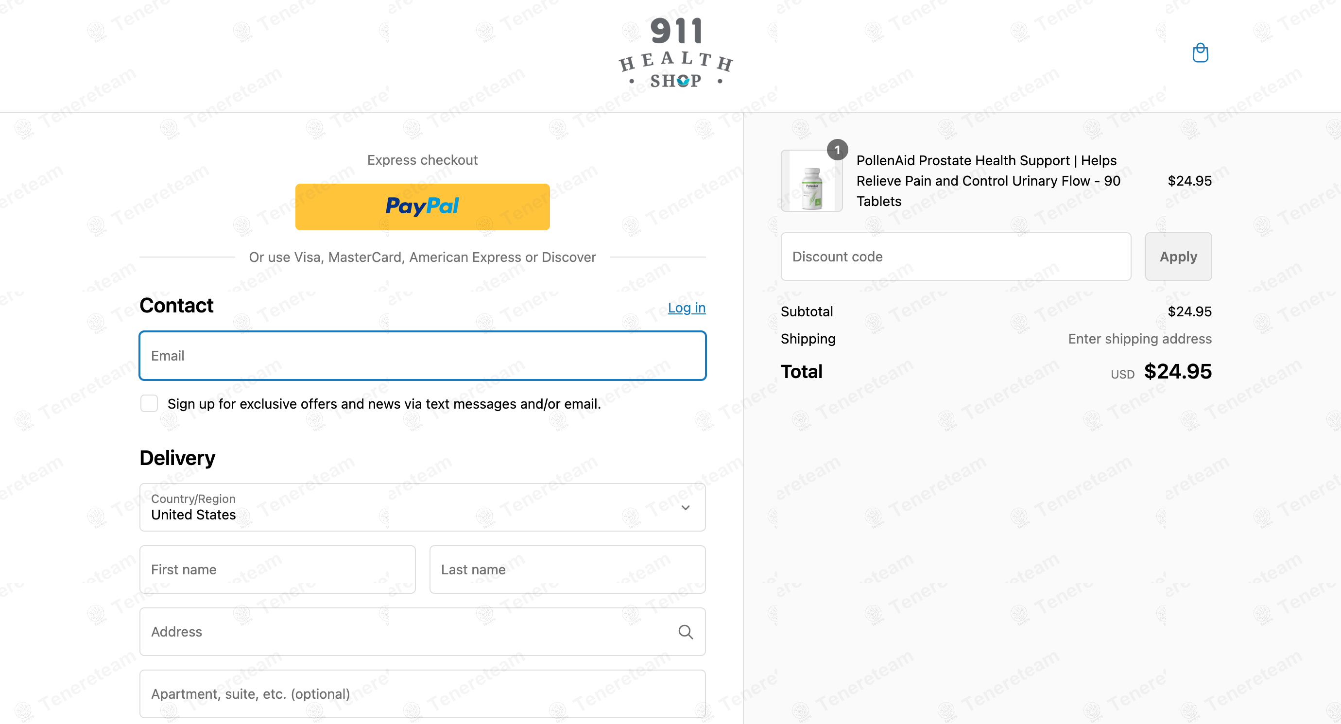 911 Health Shop apply coupon code