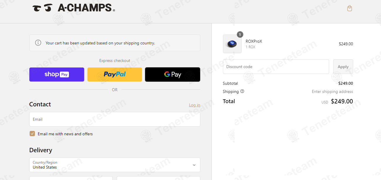 A Champs EU apply coupon code