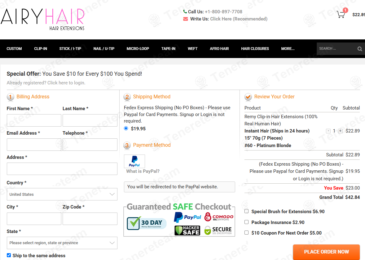AiryHair apply coupon code