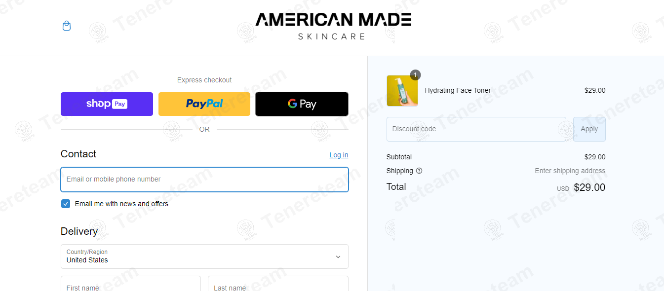 American Made Skincare apply coupon code