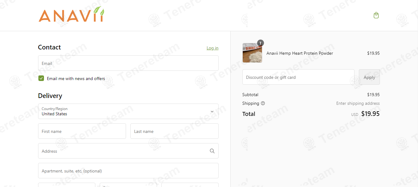 Anavii Market apply coupon code
