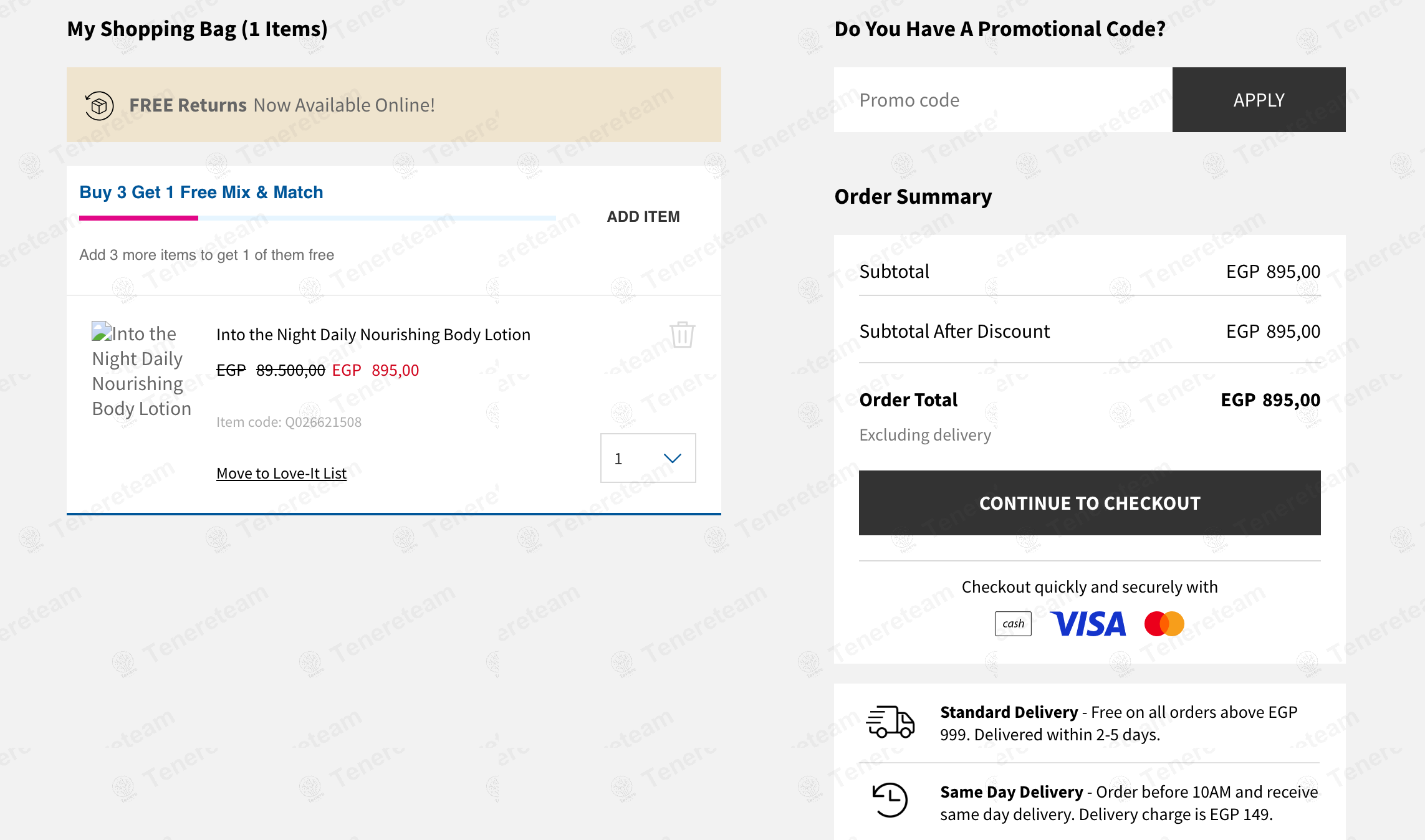 Bath & Body Works Egypt apply coupon code