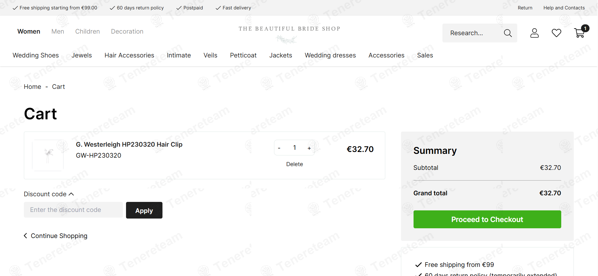 Beautiful Bride Shop NL apply coupon code