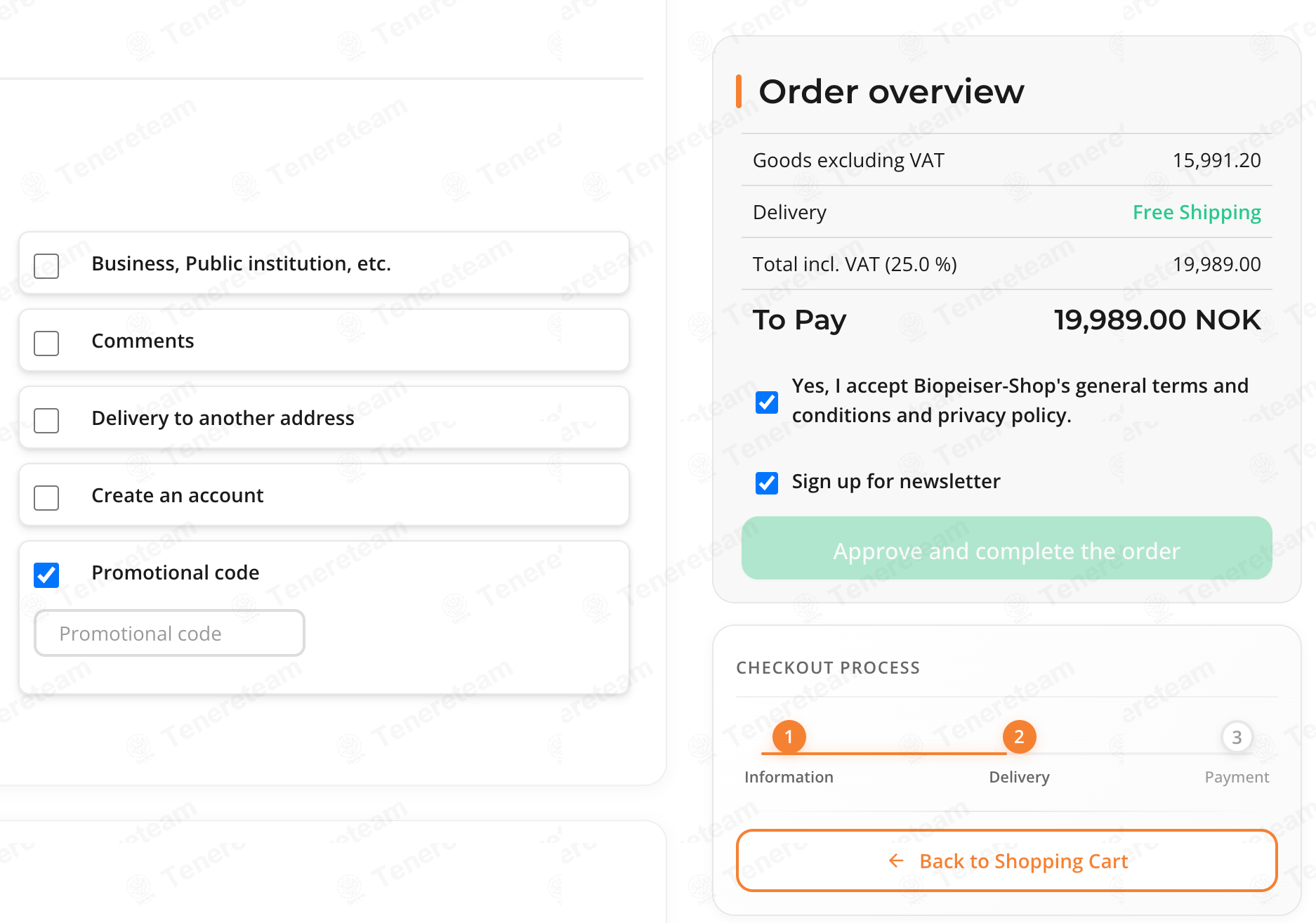 Biopeiser Shop apply coupon code