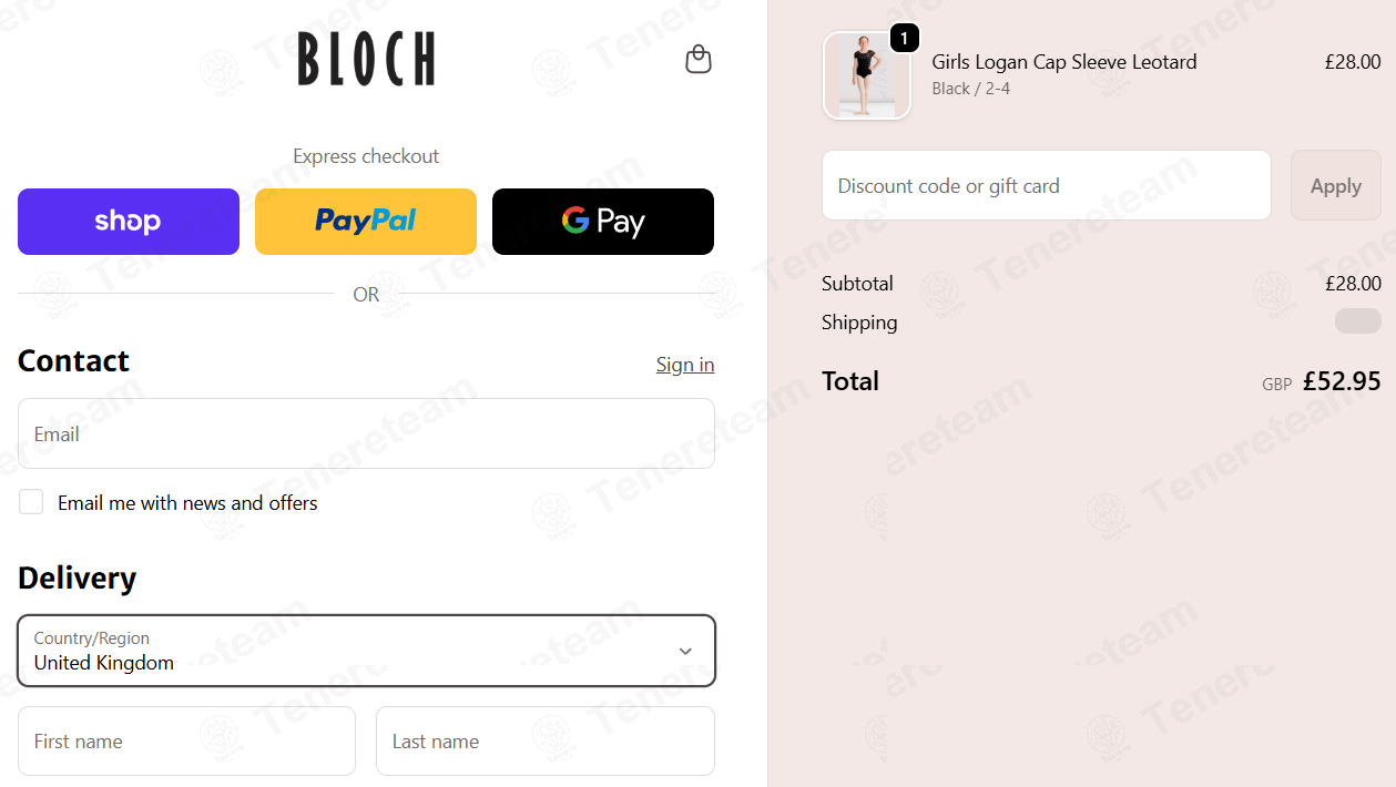 Bloch World UK apply coupon code