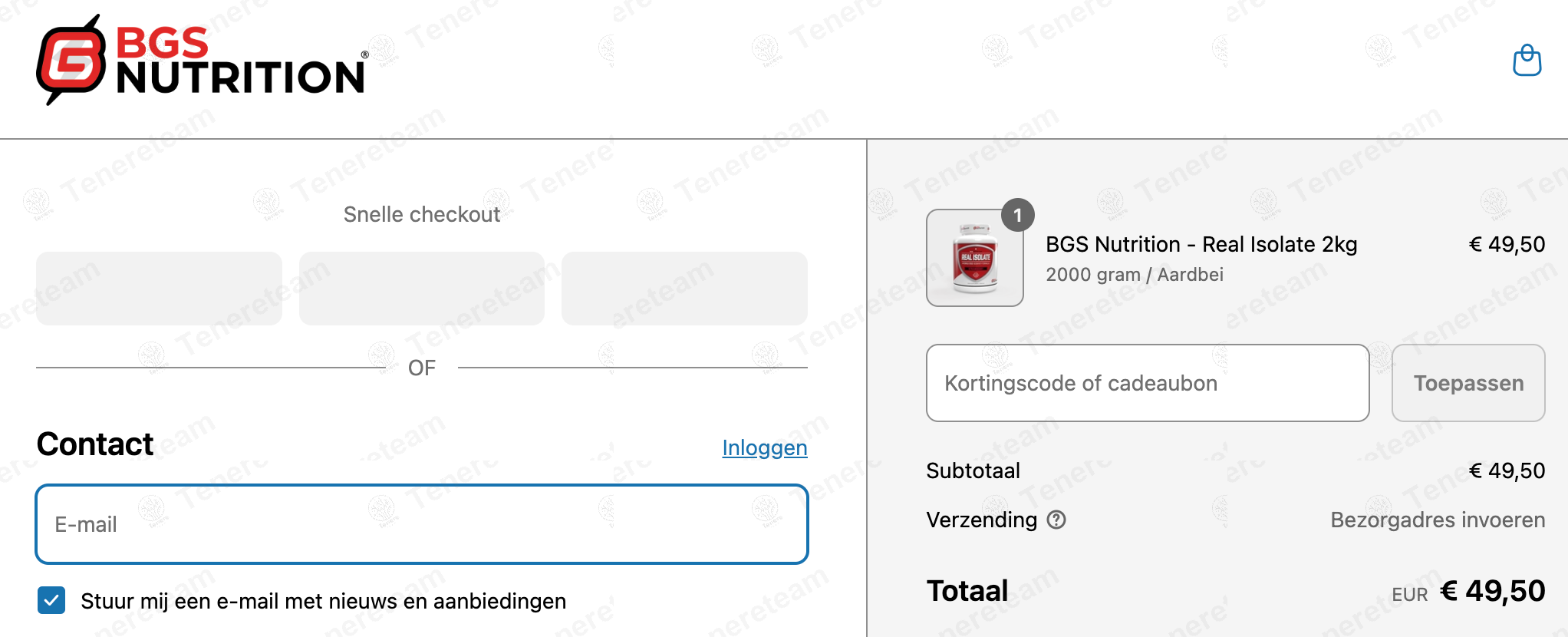 Body & Gym Shop NL apply coupon code