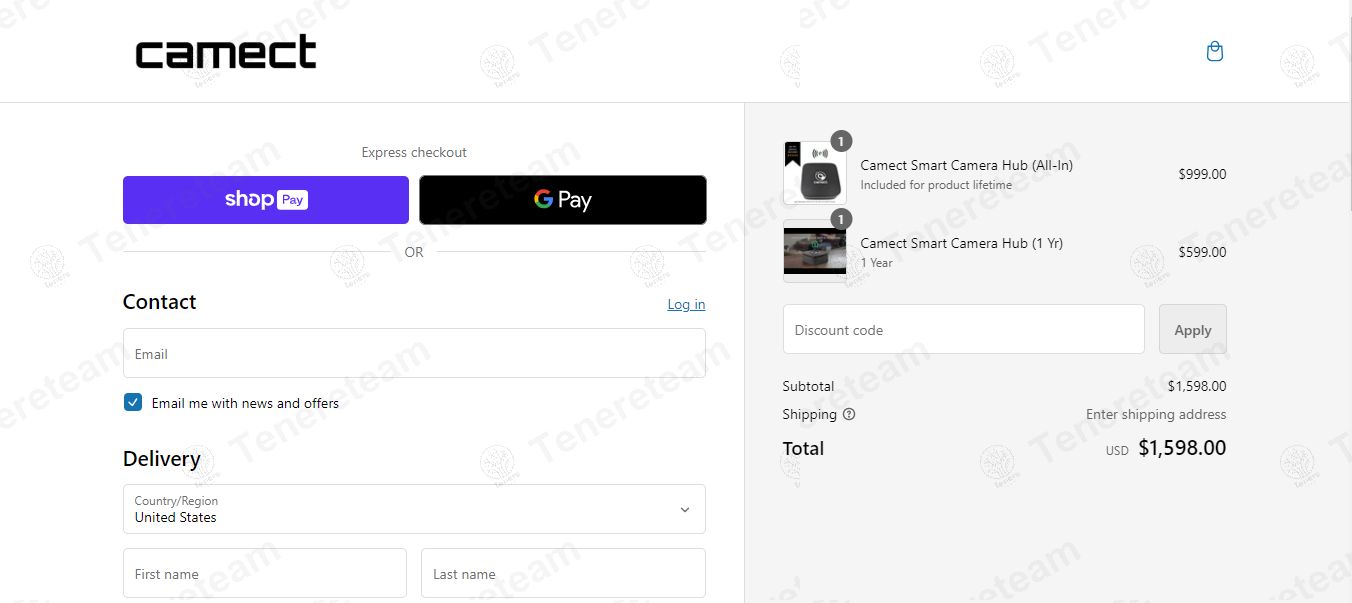 Camect apply coupon code