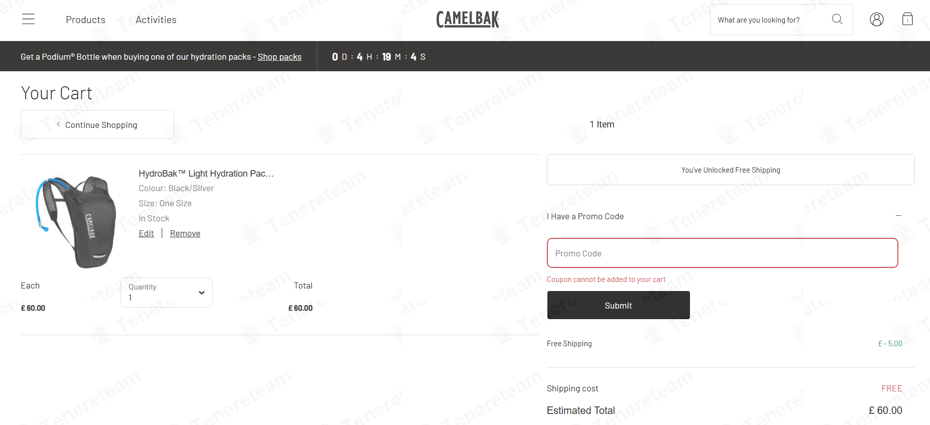 CamelBak Uk apply coupon code
