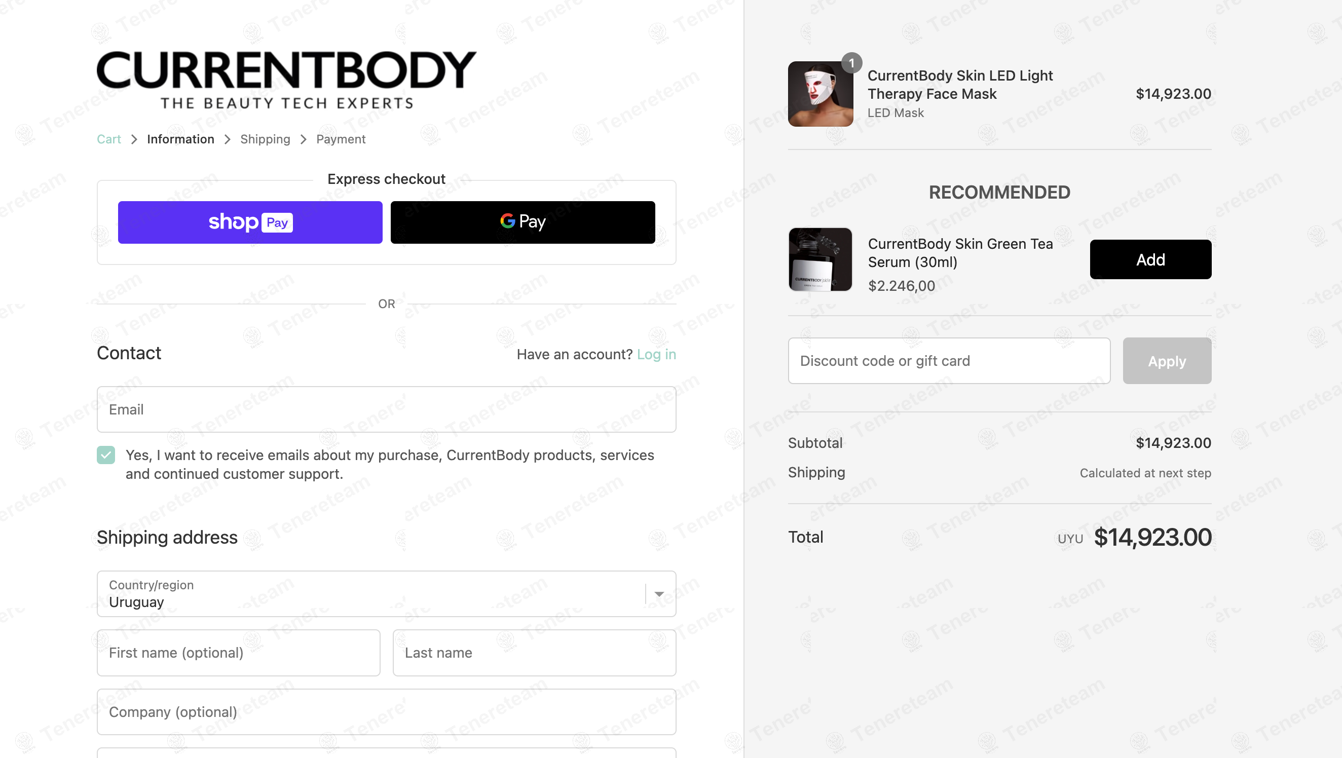 CurrentBody apply coupon code