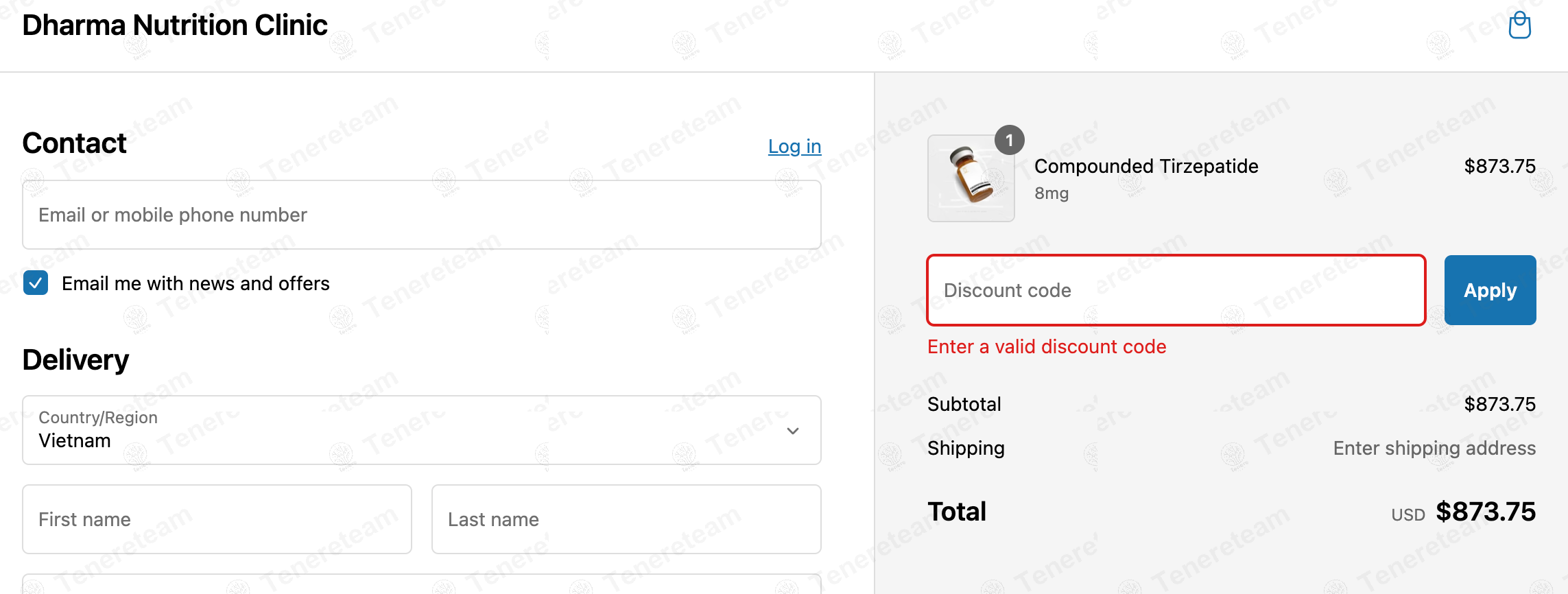 Dharma Nutrition Clinic apply coupon code