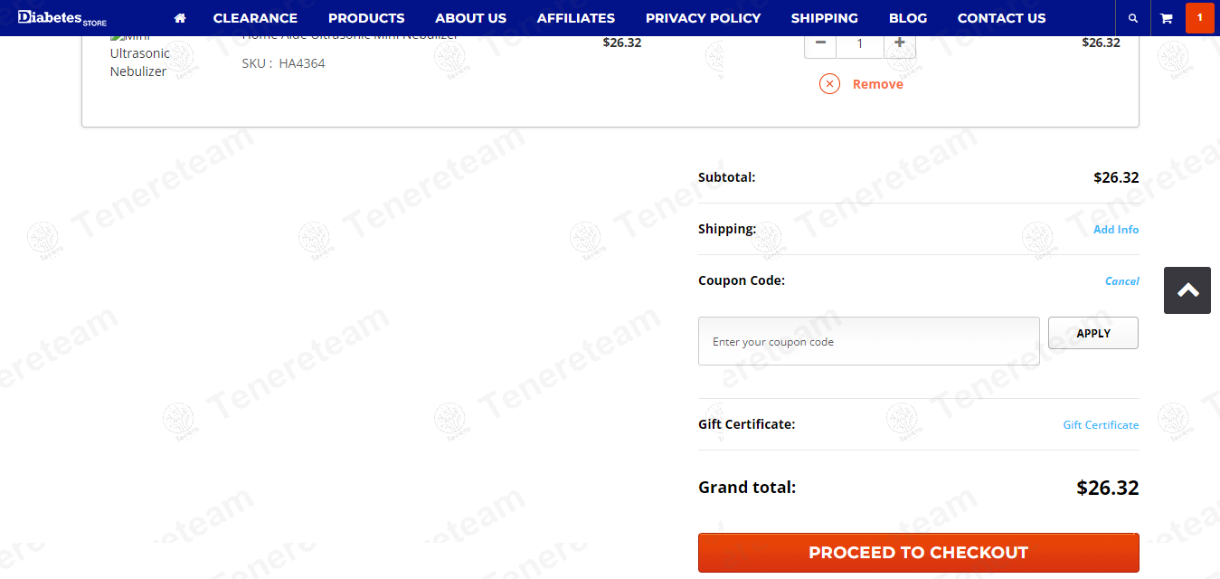 Diabetes Store apply coupon code