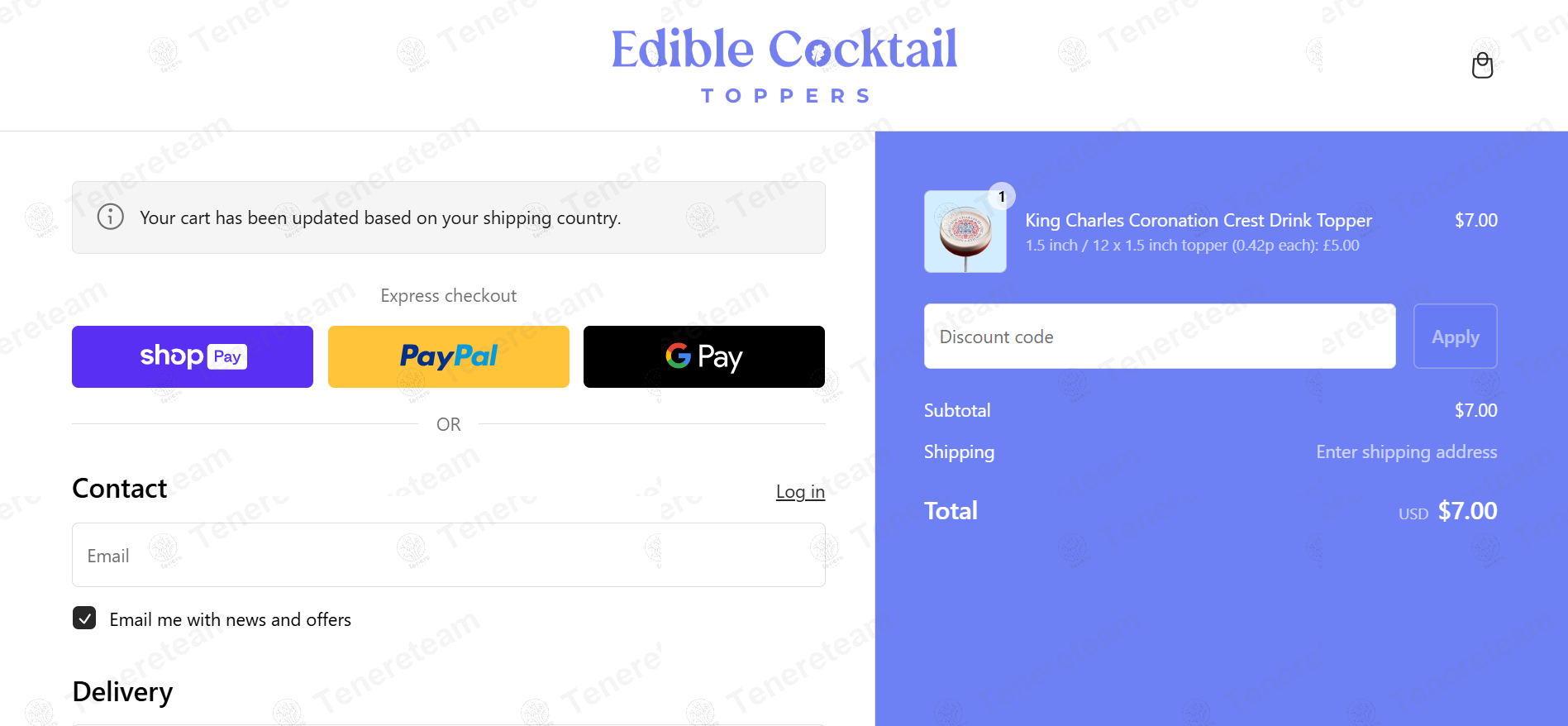 Edible Cocktail Toppers apply coupon code