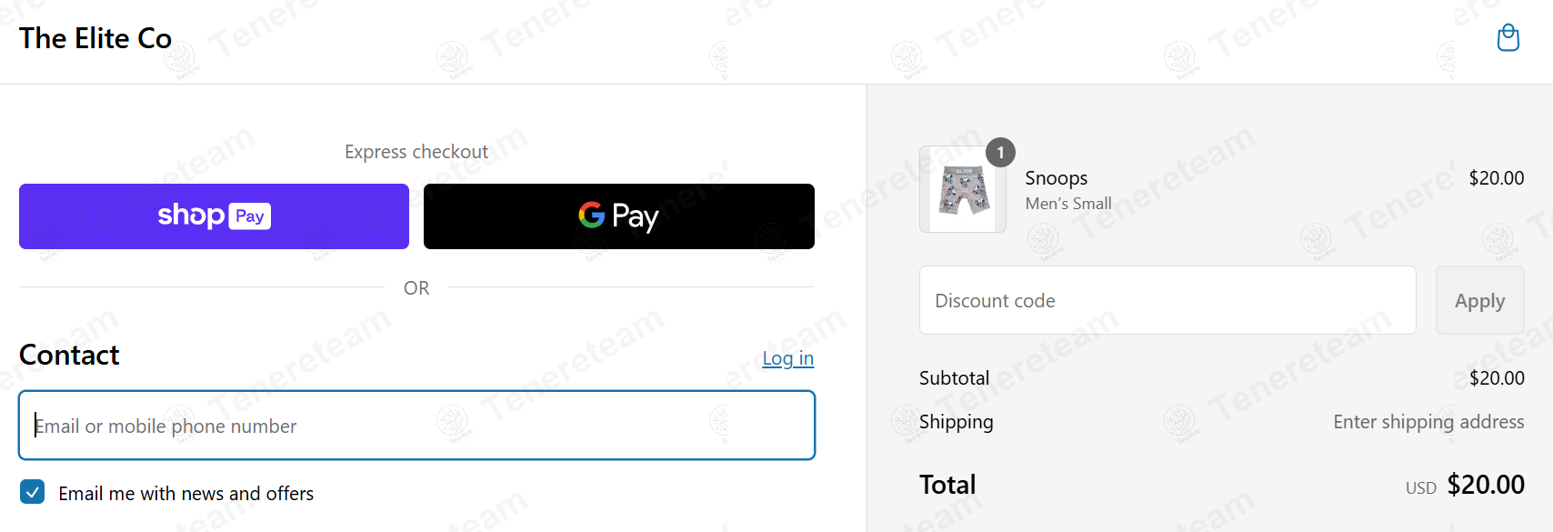 Elite Co Apparel apply coupon code