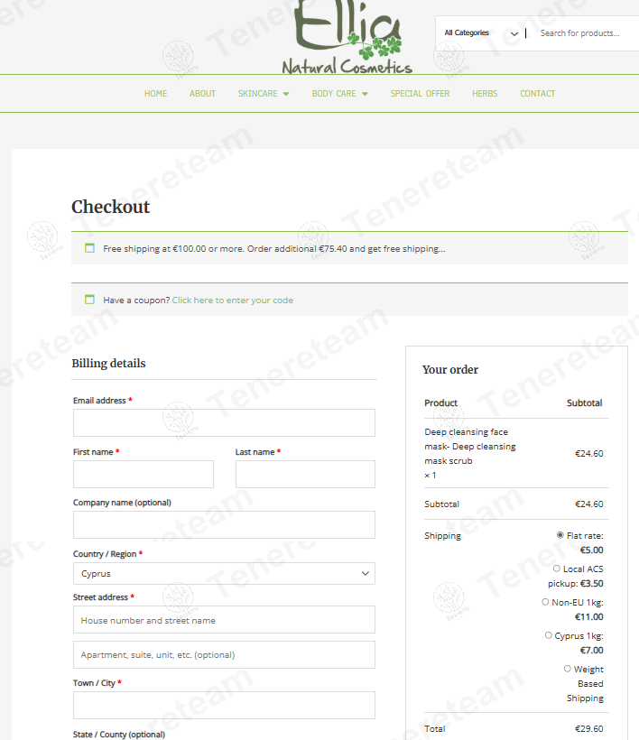 Ellia Natural Cosmetics apply coupon code