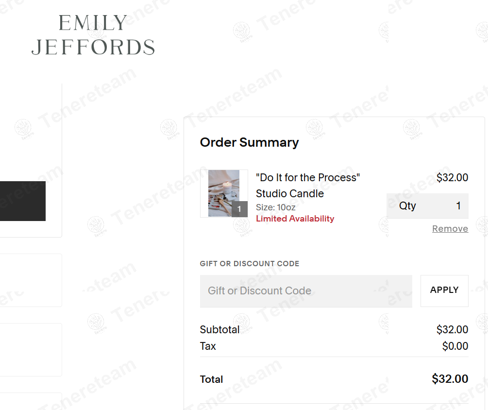 Emily Jeffords apply coupon code