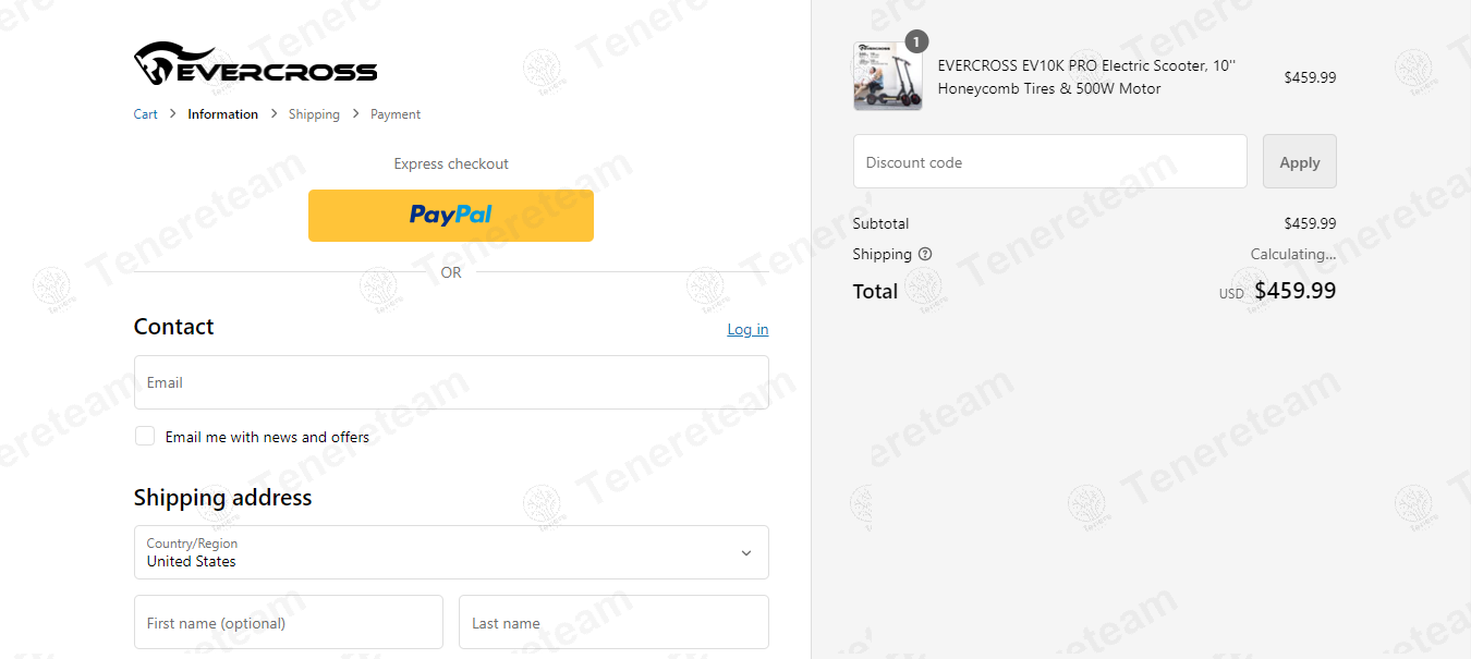 EVERCROSS apply coupon code