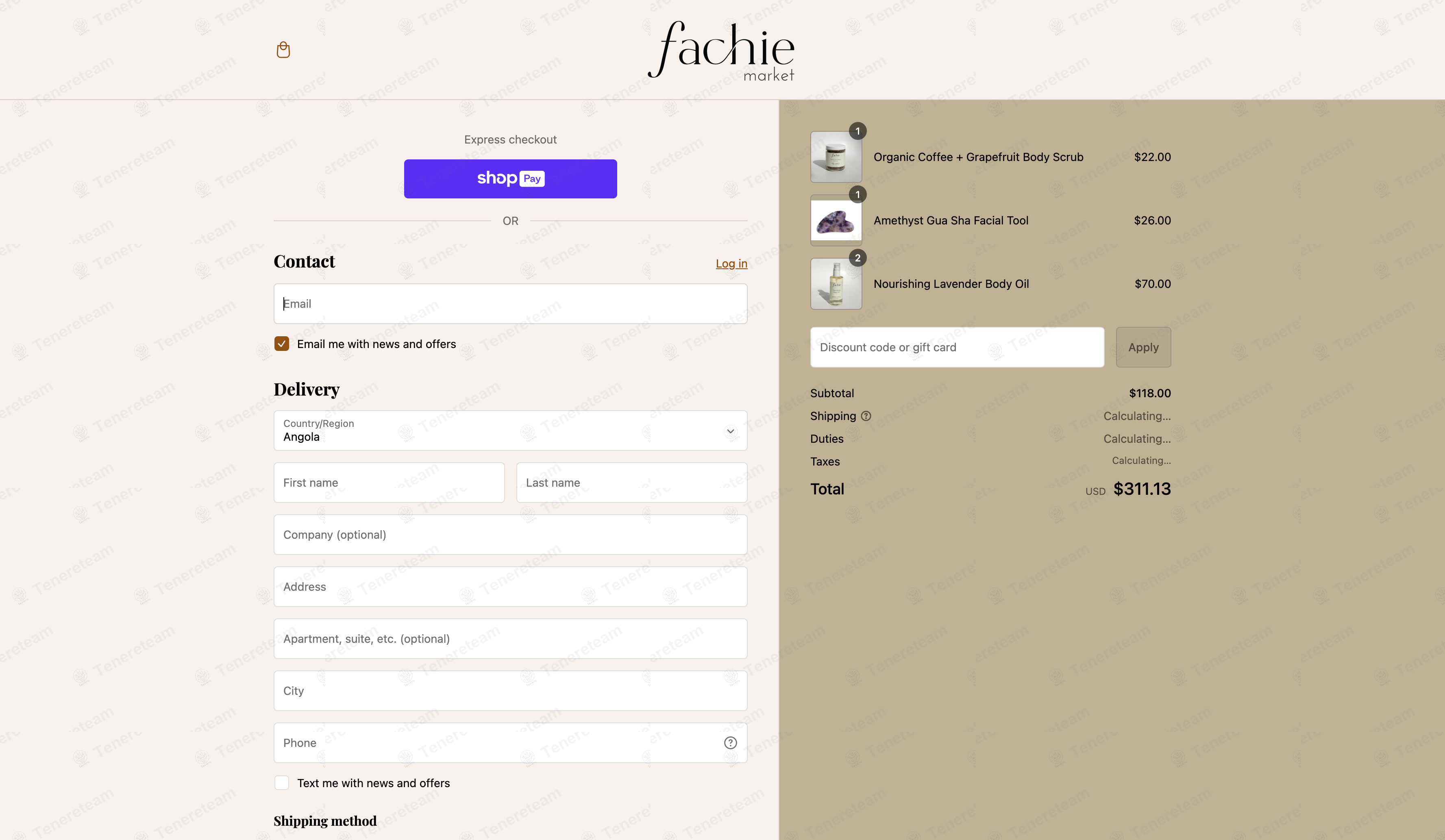 Fachie Market apply coupon code