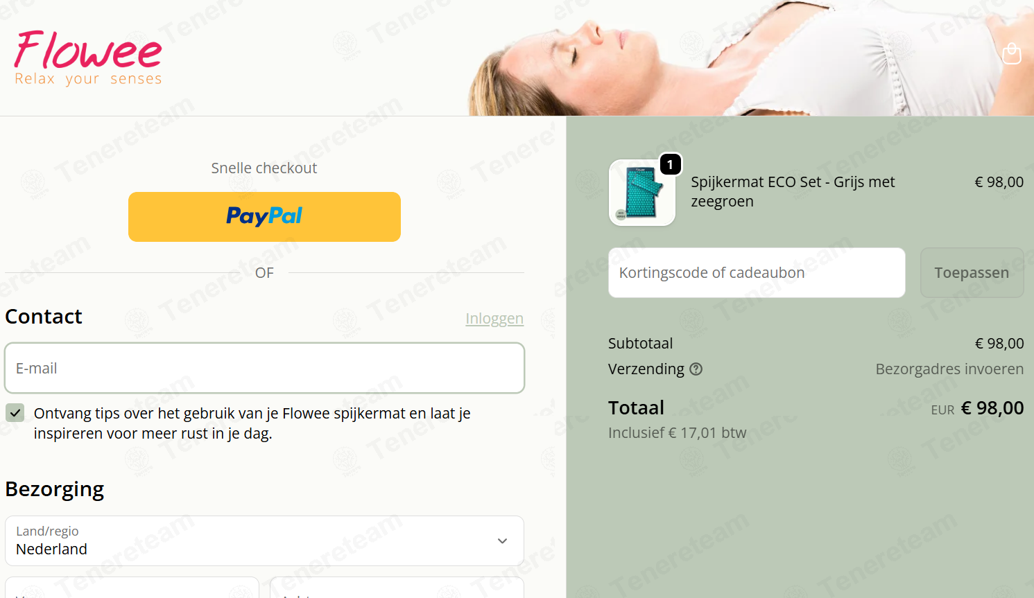 Flowee apply coupon code