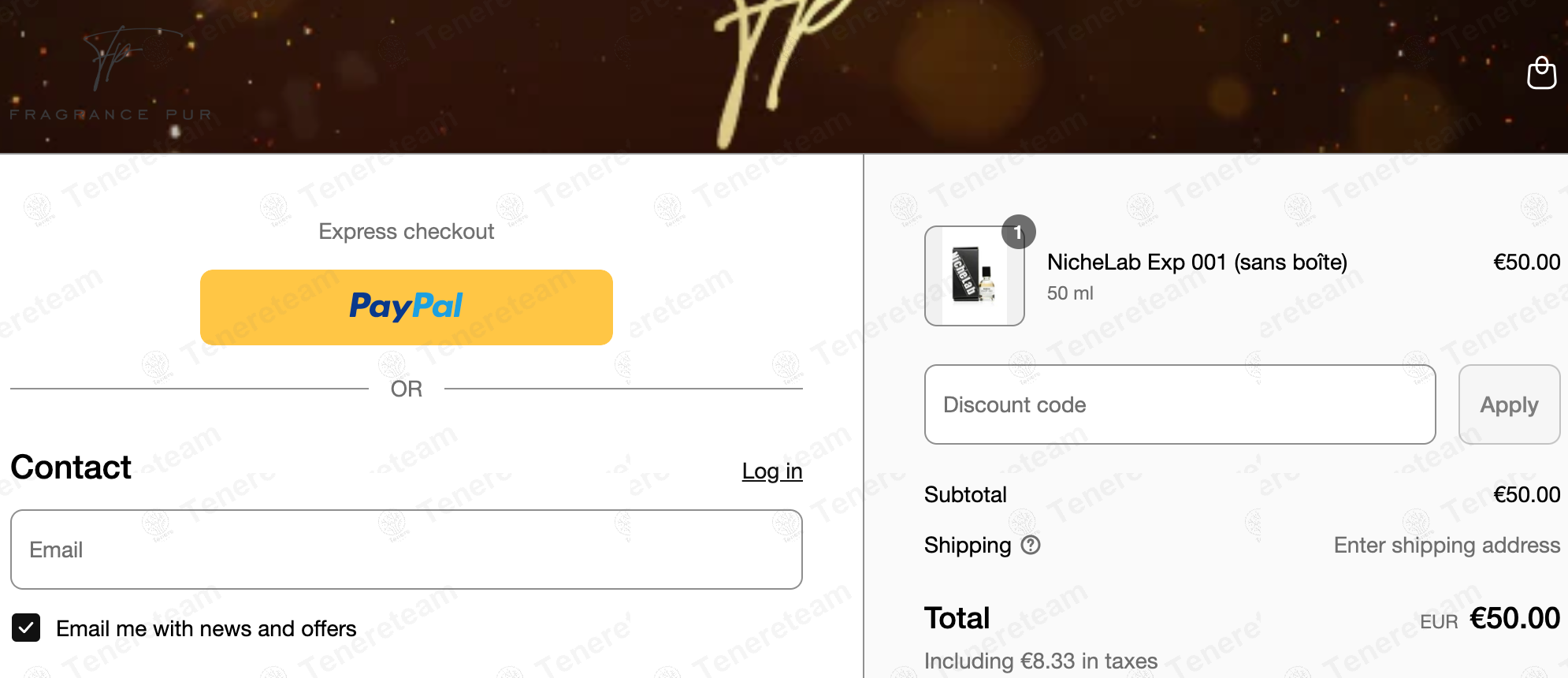 Fragrance Pur apply coupon code