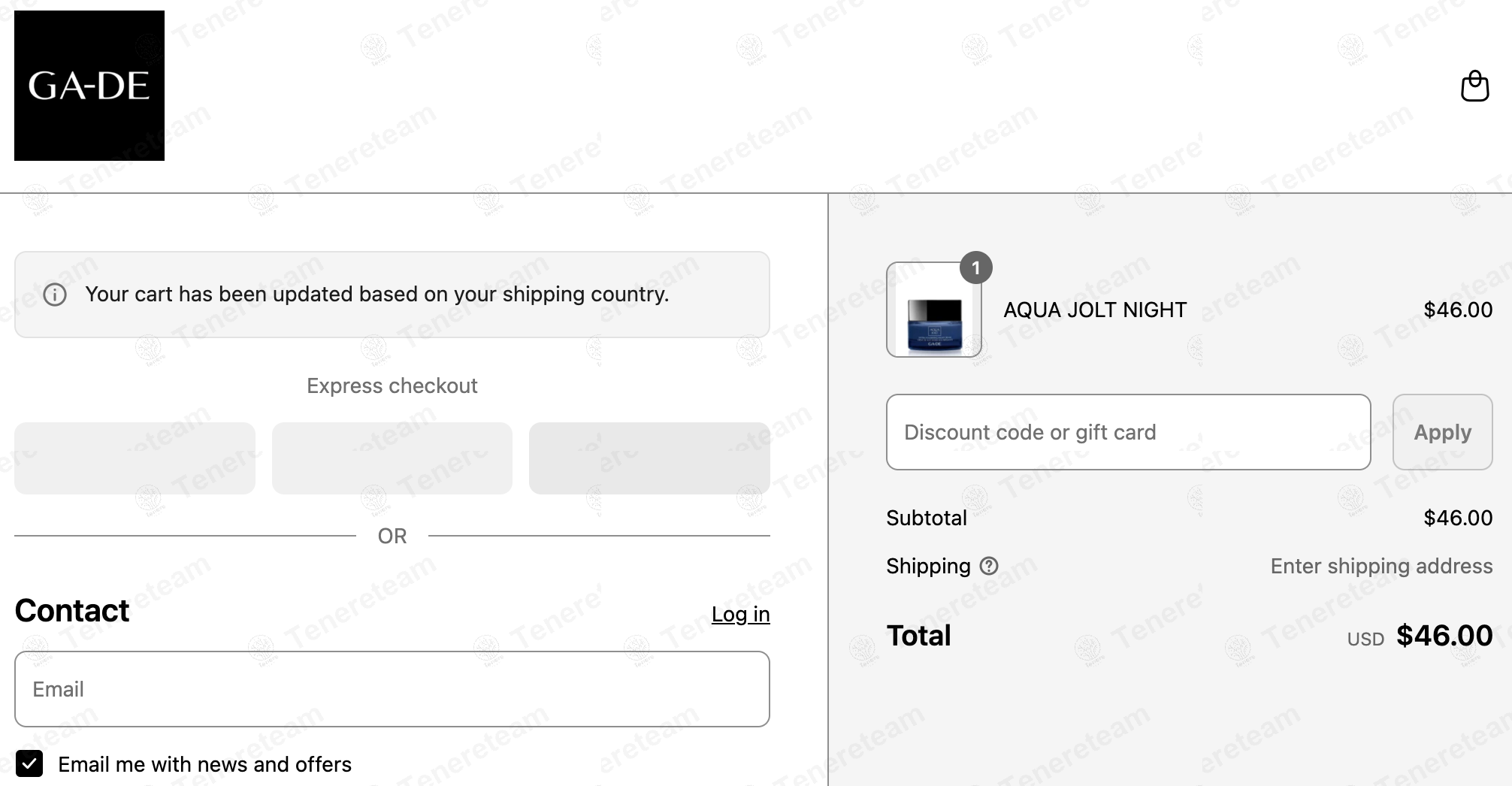 GA-DE Cosmetics apply coupon code