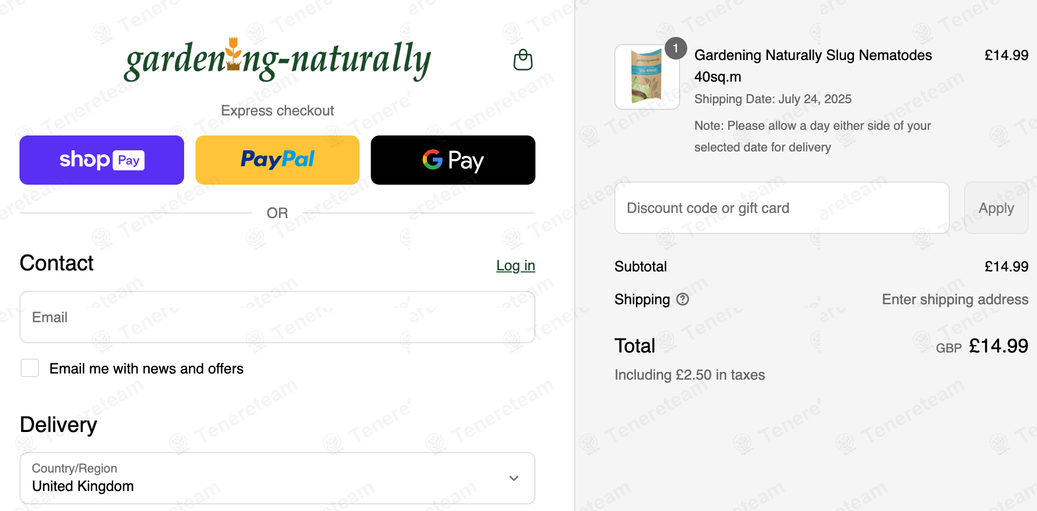Gardening Naturally apply coupon code