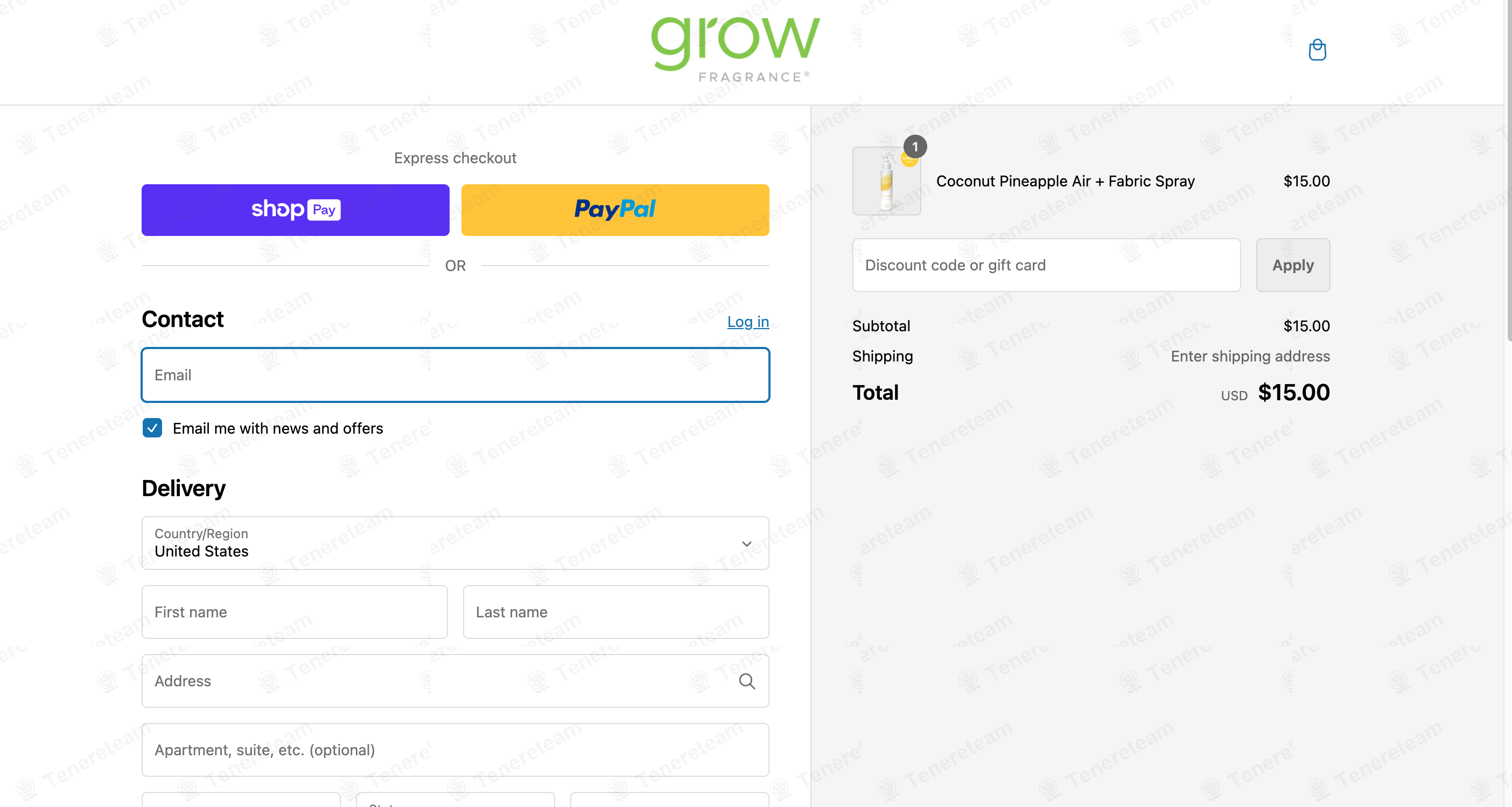 Grow Fragrance apply coupon code