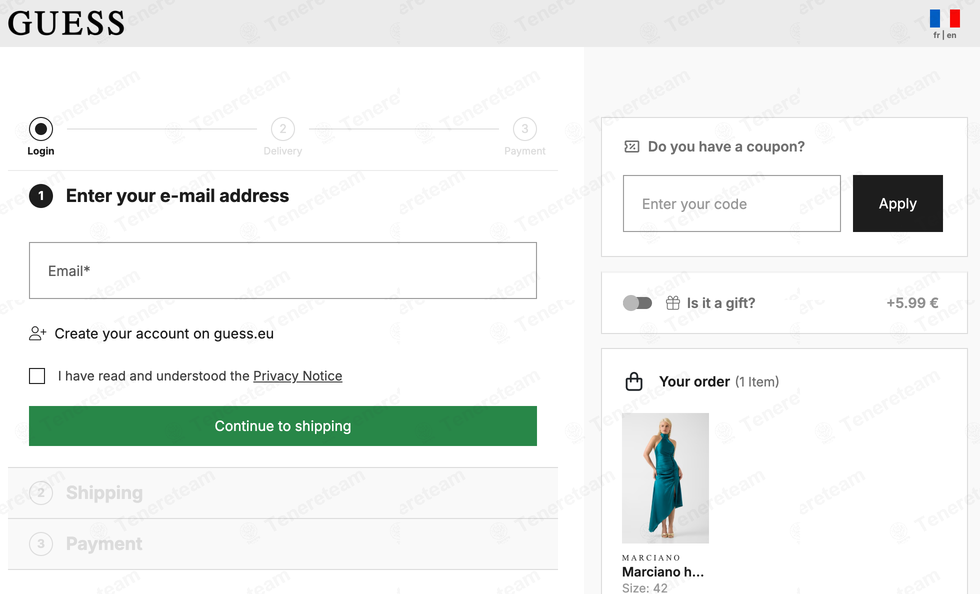 Guess EU apply coupon code