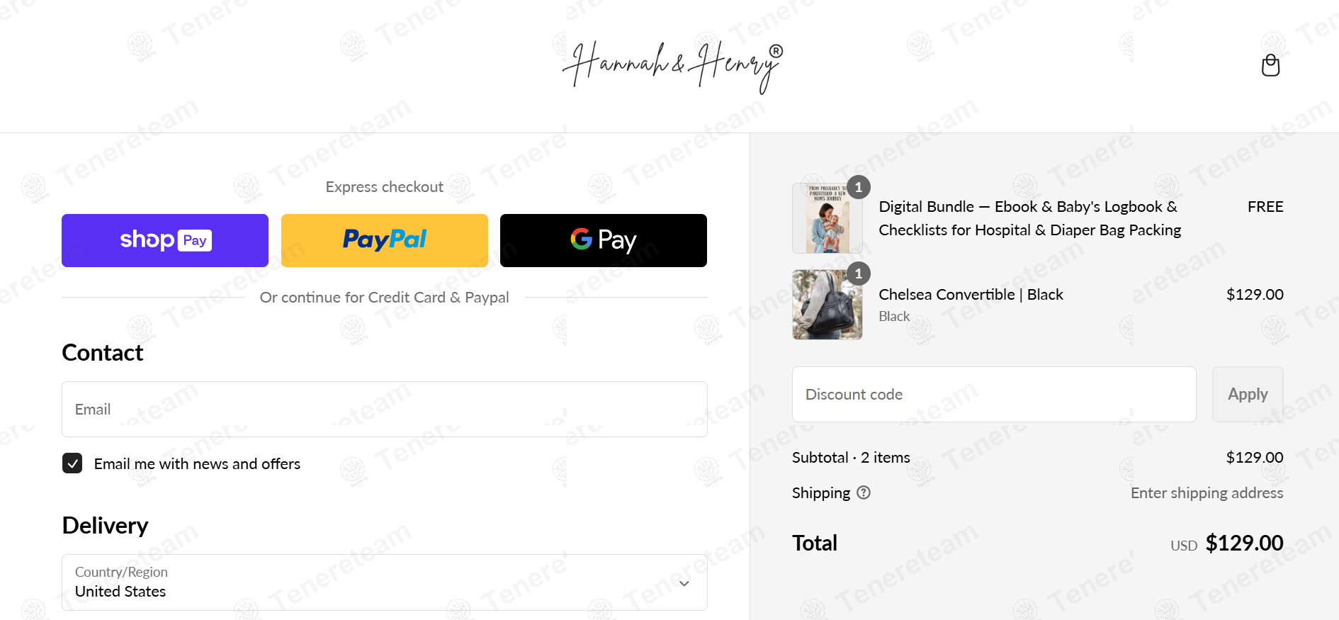 Hannah and Henry apply coupon code