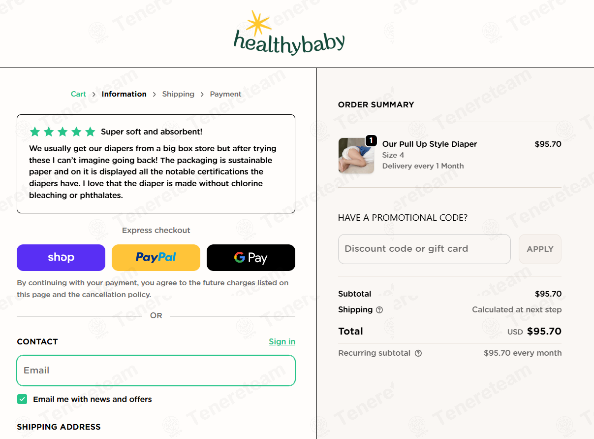 Healthy Baby apply coupon code