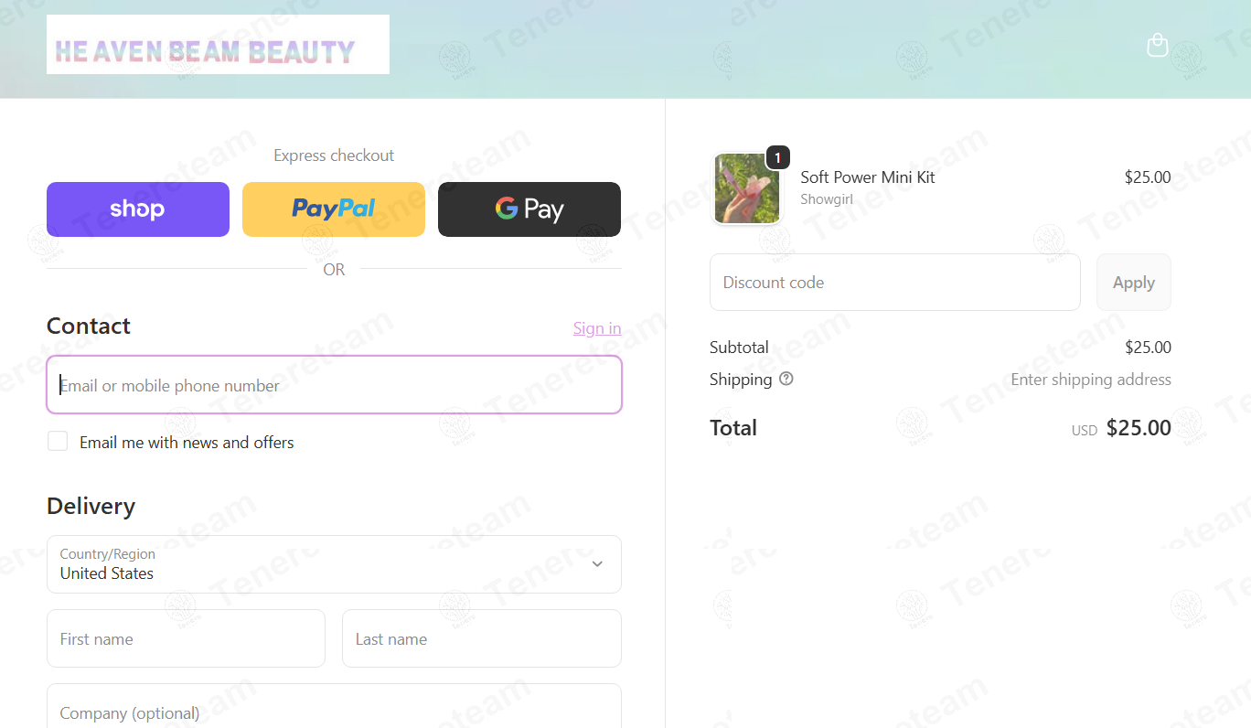 Heaven Beam Beauty apply coupon code