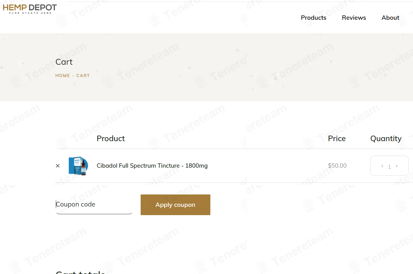 Hemp Depot apply coupon code